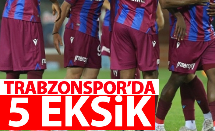 Trabzonspor Kayseri deplasmanında 5 eksikle kritik maça çıkıyor