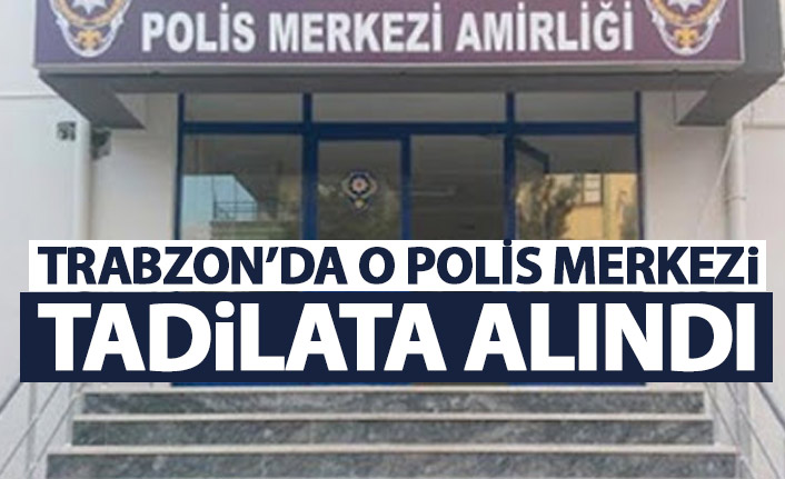 Trabzon’da o polis merkezi tadilata alındı! Geçici yerinde hizmet verecek
