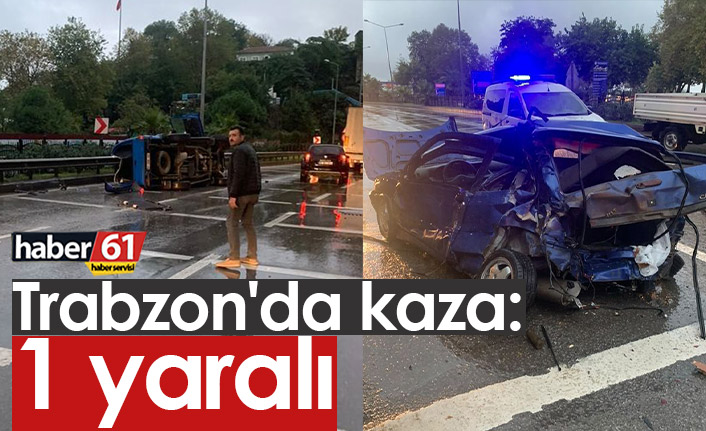 Trabzon'da kaza 1 yaralı - 03-10-2021