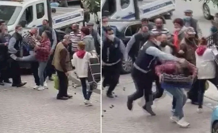 Zabıta seyyar satıcıyı dövdü, açığa alındı!