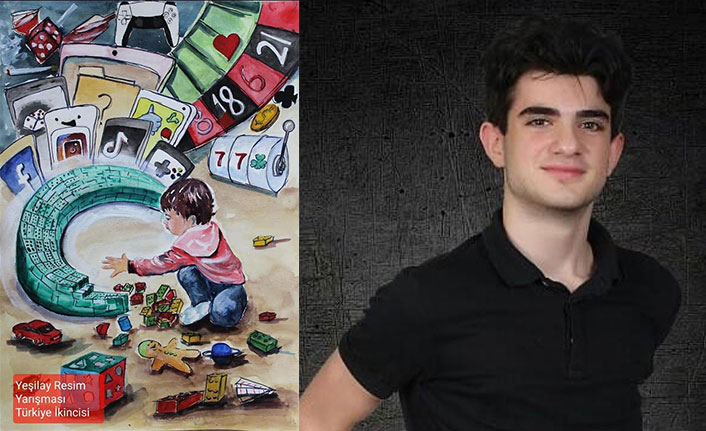 Yeşilay'dan Trabzonlu öğrenciye ödül