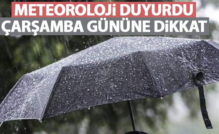 Hava durumunda çarşambaya dikkat! Meteoroloji uyardı