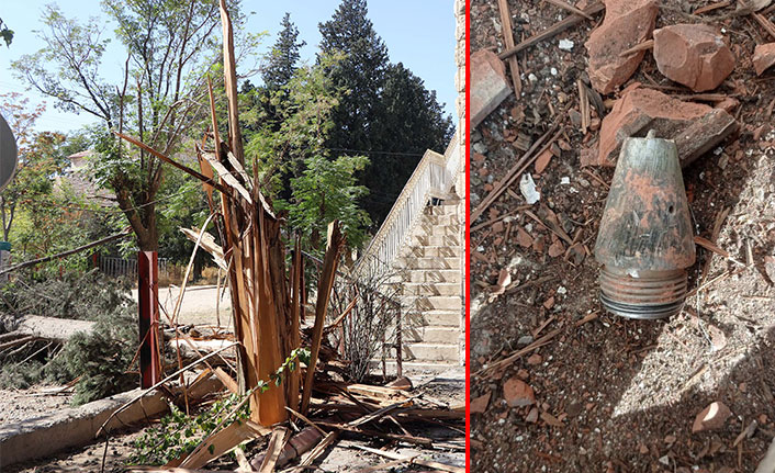 Suriye'den atılan havan mermileri Türkiye'ye düştü