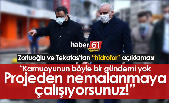 Zorluoğlu'ndan hidrofor açıklaması: Bu büyük projeden nemalanmaya çalışıyorsunuz!