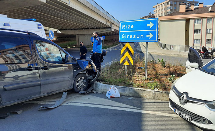 Trabzon'da kaza! 1 kişi yaralandı