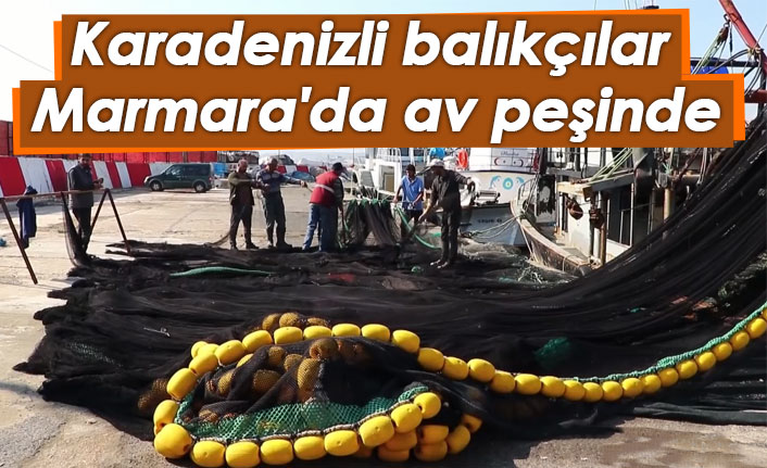 Karadenizli balıkçılar Marmara'da av peşinde