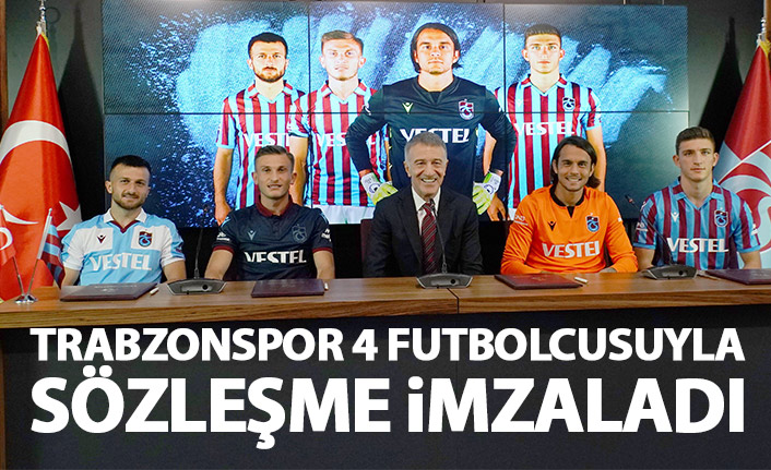 Trabzonspor 4 futbolcuya imza attırdı