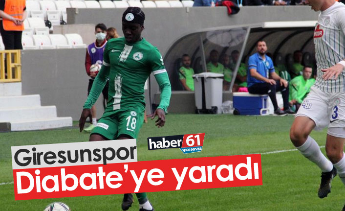 Giresunspor Diabate'ye yaradı