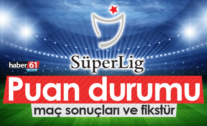 Süper Lig Puan Durumu - Süper Lig Maç Sonuçları ve Fikstür 2021-22
