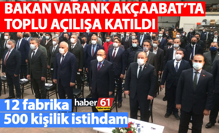 Bakan Varank Akçaabat'ta toplu açılışa katıldı