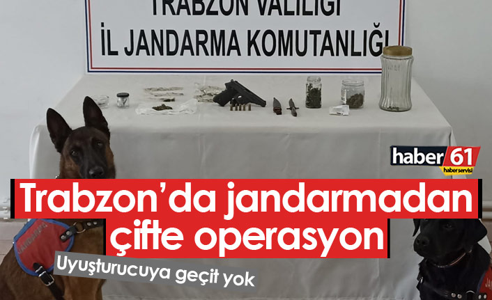 Trabzon'da jandarmadan uyuşturucu operasyonu - 20 Ekim 2021