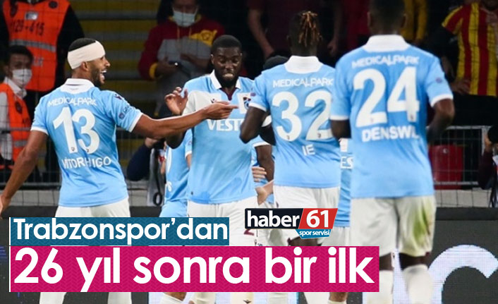 Trabzonspor 1995'ten sonra bir ilki gerçekleştirdi