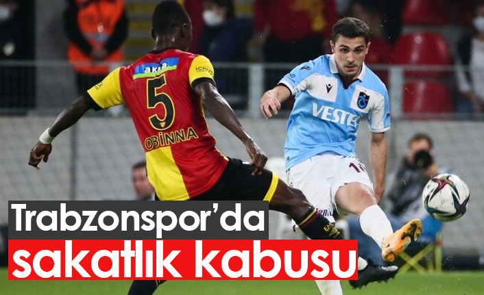 Trabzonspor'da Göztepe maçında 3 isim daha sakatlandı. 24 Ekim 2021