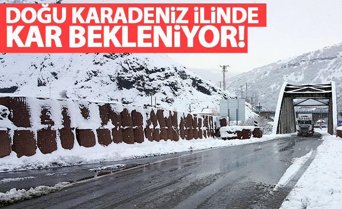 Doğu Karadeniz ilinde kar bekleniyor!