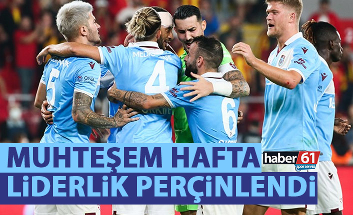 Trabzonspor için muhteşem hafta! Liderlik perçinlendi