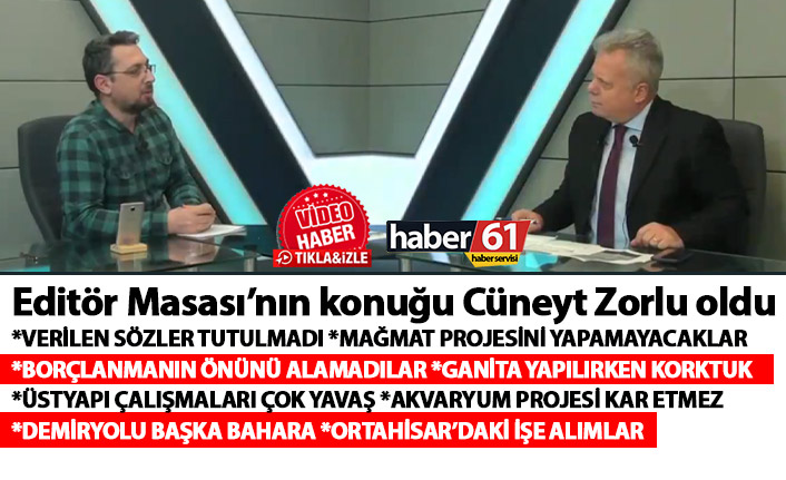 CHP Ortahisar Meclis Üyesi Cüneyt Zorlu: Verilen sözler tutulmadı