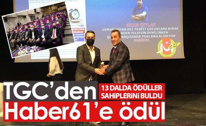 2020 yılının başarılı gazetecileri ödüllerini aldı! TGC'den Haber61'e ödül!