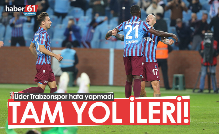 Tam yol ileri! Trabzonspor Rize karşısında hata yapmadı