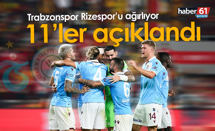 Trabzonspor Rizespor maçının kadroları açıklandı