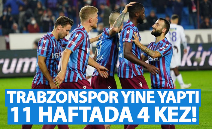 Trabzonspor yine yaptı! Bu sezon 11 haftada 4 kez...