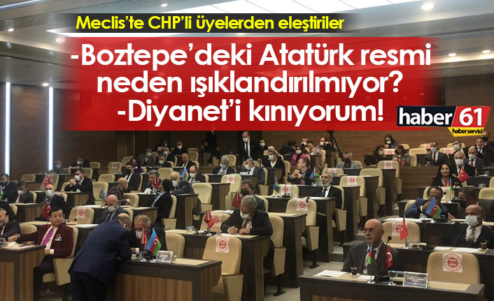 Mecliste Atatürk resmi ve Diyanet eleştirisi
