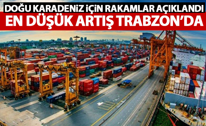 Doğu Karadeniz ihracat rakamları belli açıklandı! En düşük artış Trabzon'da...