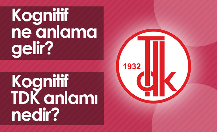 Kognitif Ne Demektir? Kognitif TDK Anlamı Nedir?