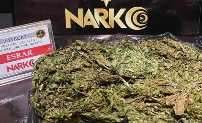 Bayburt'ta 2 kişiye uyuşturucudan gözaltı