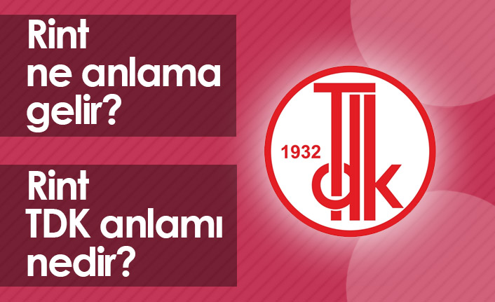 Rint Ne Demek? Rint TDK Anlamı Ne?