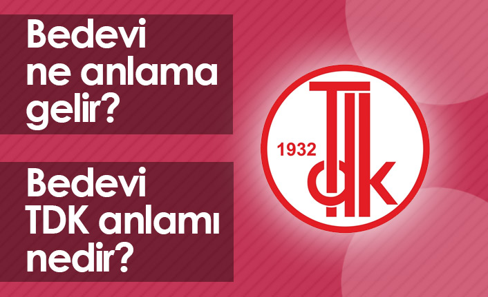 Bedevi Ne Demek? Bedevi TDK Anlamı Ne?