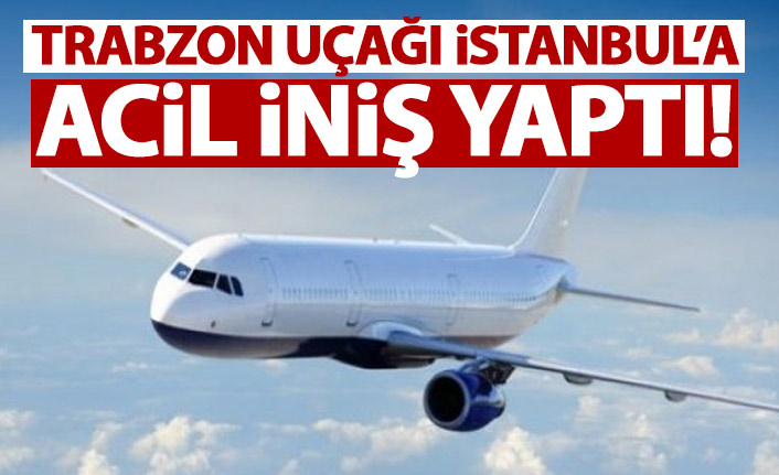 Trabzon'dan Almanya'ya giden uçak İstanbul'a acil iniş yaptı