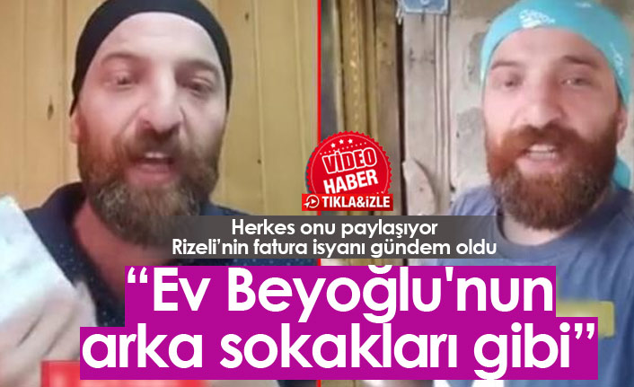 Rizeli'nin fatura isyanı sosyal medyanın gündemine oturdu