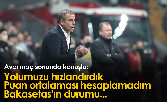 Avcı: Puan ortalamasını hiç hesaplamadım!