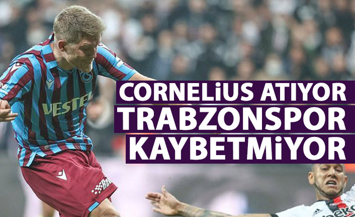 Cornelius atıyor Trabzonspor kaybetmiyor