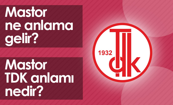 Mastor Ne Demektir? Mastor TDK Anlamı Nedir?