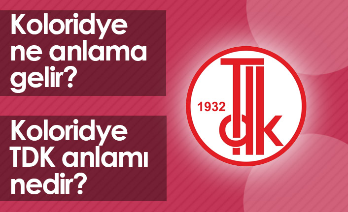 Koloridye Ne Demektir? Koloridye TDK Anlamı Nedir?