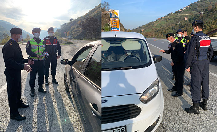 Trabzon’da Jandarma’dan Emniyet Kemeri uygulaması! “Bir hareketine bakar hayat”