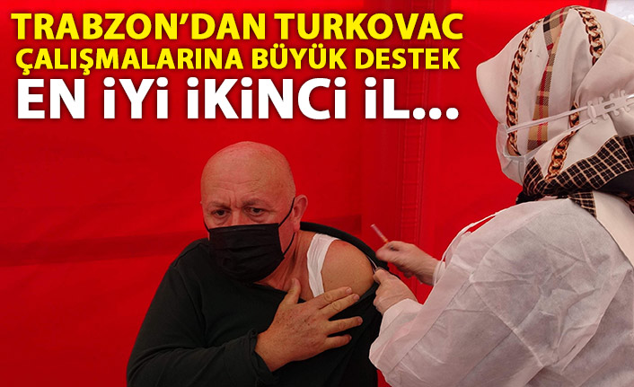 TURKOVAC çalışmalarına Trabzon'dan büyük destek! En iyi ikinci il...