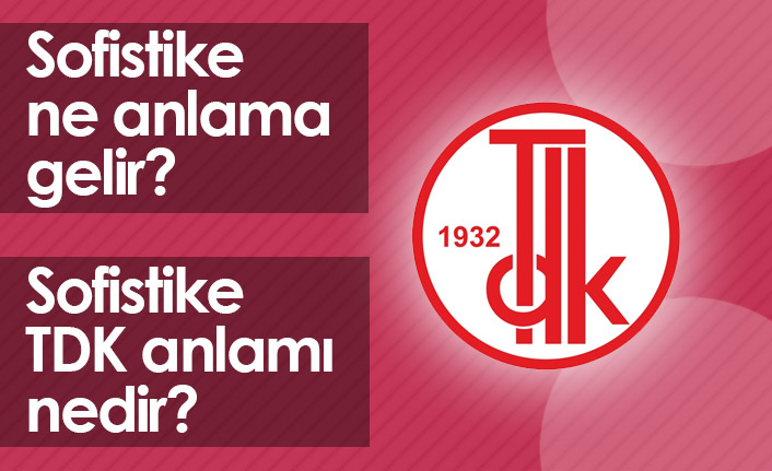 Sofistike Ne Demektir? Sofistike TDK Anlamı Nedir?
