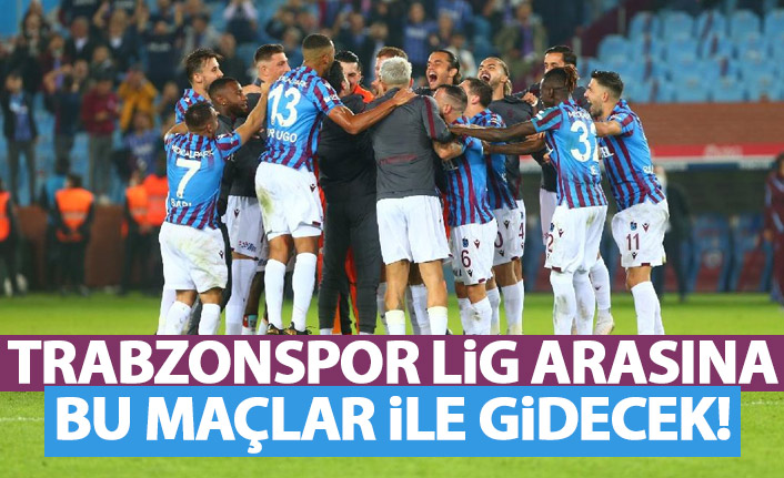 Trabzonspor sezon arasına bu maçlarla gidecek!