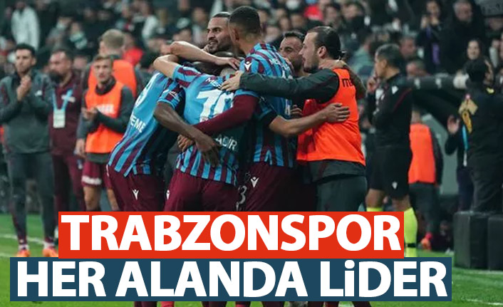 Trabzonspor her alanda lider