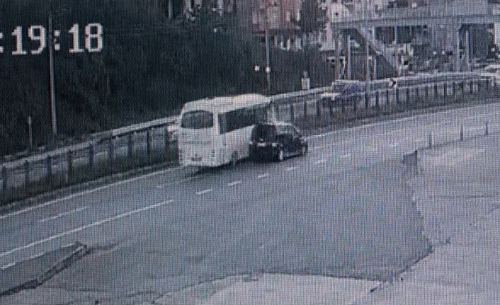 Trabzon’da 7 kişinin yaralandığı kazanın görüntüleri ortaya çıktı