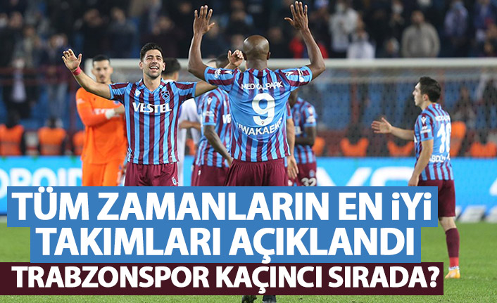 UEFA tüm zamanların en başarılı takımlarını açıkladı! Trabzonspor kaçıncı sırada?