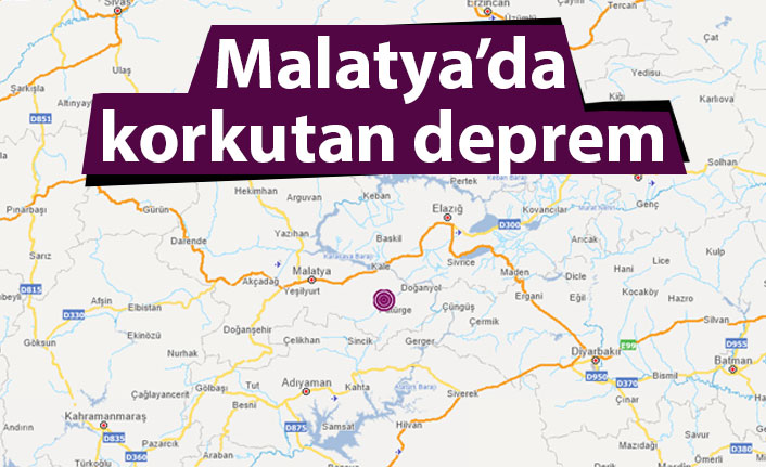Malatya'da 4.7 büyüklüğünde deprem! Vatandaşların tedirgin anları kamerada