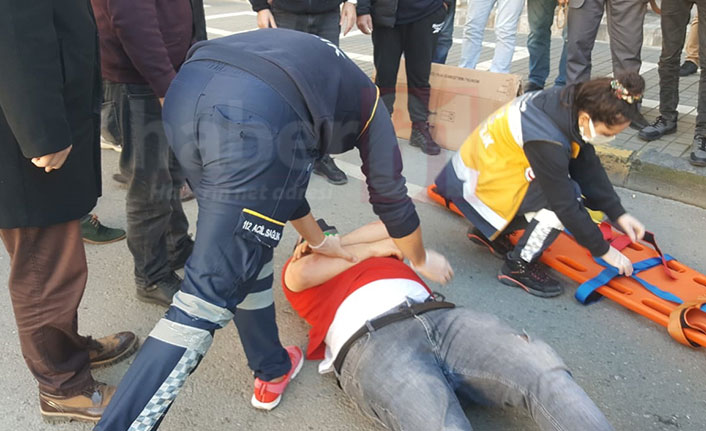 Trabzon’da otomobil ile motosiklet çarpıştı: 1 yaralı