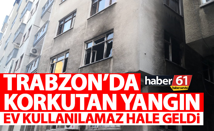 Trabzon’da korkutan yangın! Ev kullanılamaz hale geldi