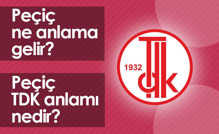 Peçiç Ne Demek? Peçiç TDK Anlamı Ne?