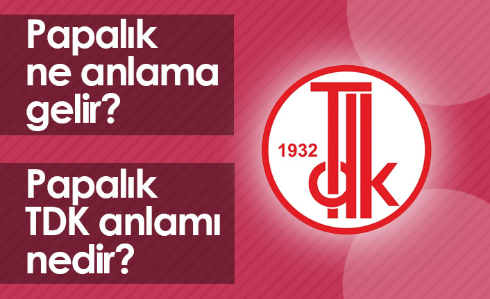 Papalık Ne Demek? Papalık TDK Anlamı Ne?