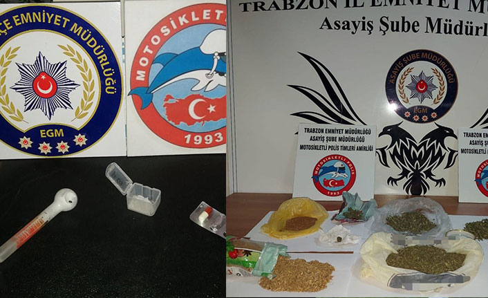 Trabzon’da iki ayrı noktada uyuşturucu operasyonu! 