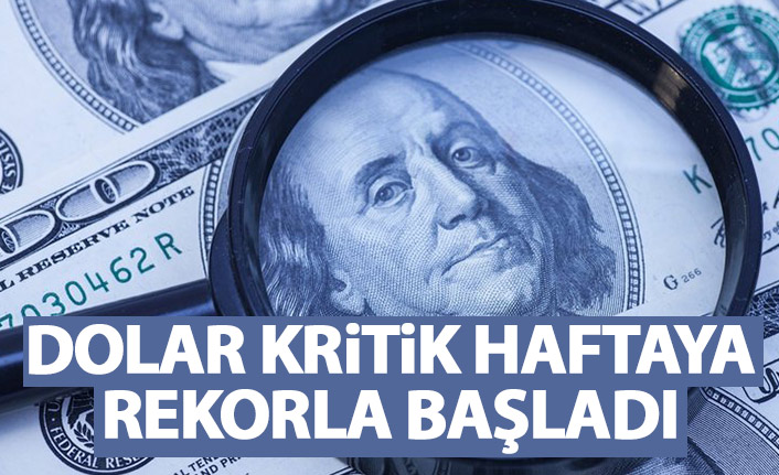 Dolar kritik haftaya rekorla başladı